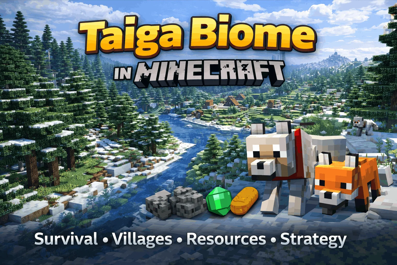 Taiga Biome in Minecraft – Complete Survival, Villages, Resources & Strategy Guide